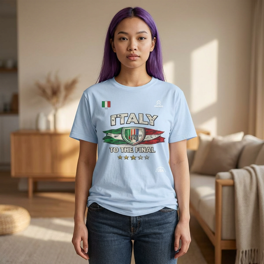 Italy To The Final T‑Shirt – Italian Flag Soccer Fan Tee
