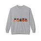 Halloween Black Cat Crewneck Sweatshirt — Cute Cats in Pumpkins Design