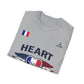 Heart to the Final T-Shirt — French Flag Soccer Fan Tee