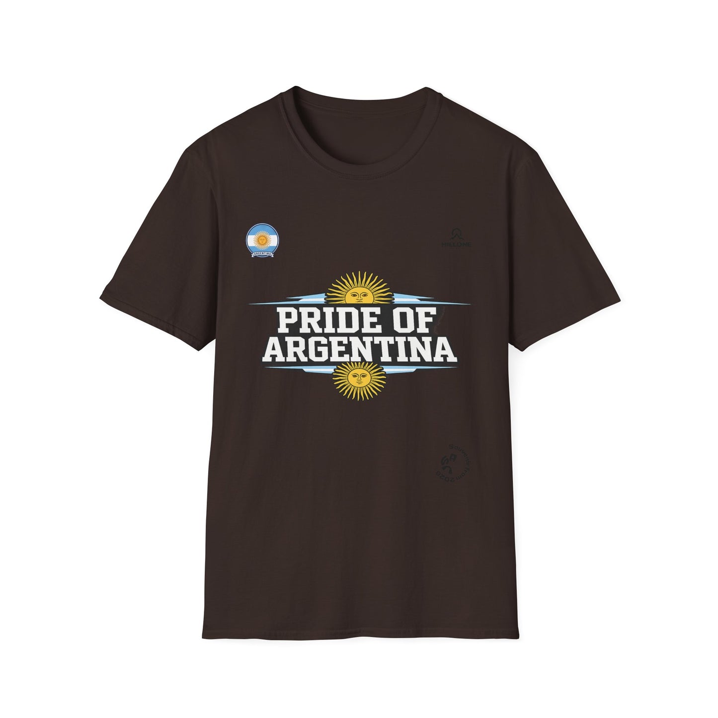 Pride of Argentina T-Shirt — Argentine Flag Sun Football Fan Tee