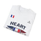 Heart to the Final T-Shirt — French Flag Soccer Fan Tee