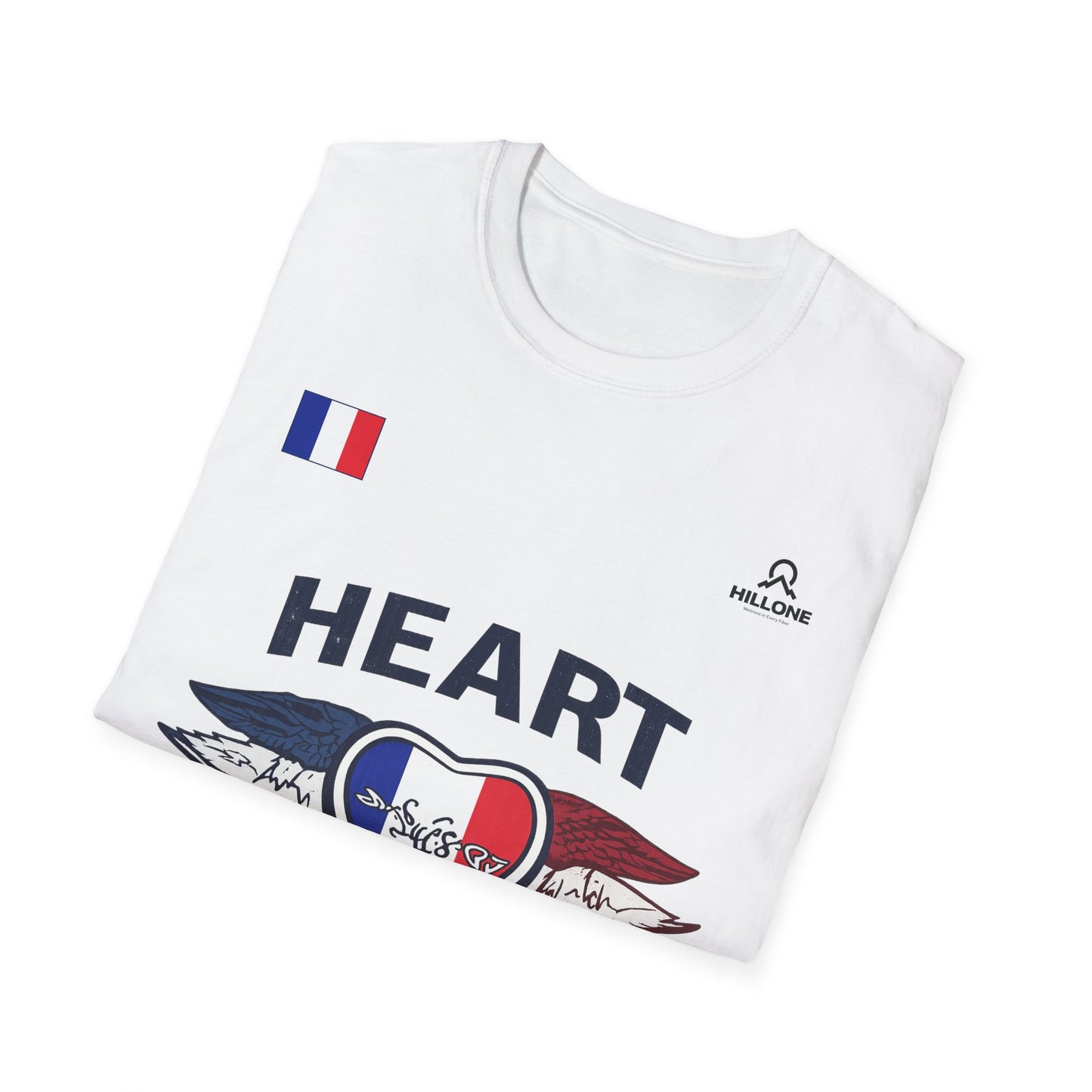 Heart to the Final T-Shirt — French Flag Soccer Fan Tee