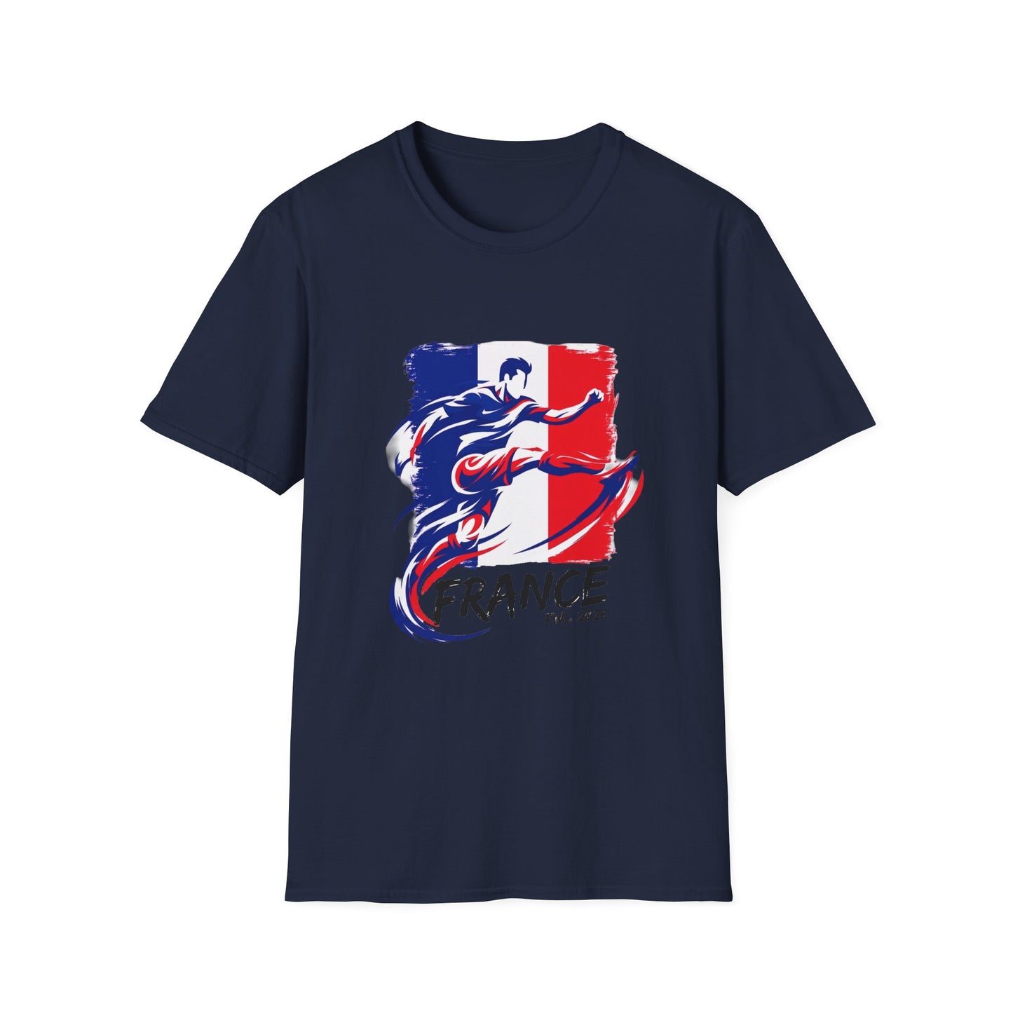 France Soccer Player Graphic T-Shirt – French Flag Football Tee (Since 2020)