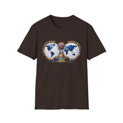 World Cup 2026 Soccer Trophy T-Shirt – Global Teams Emblem