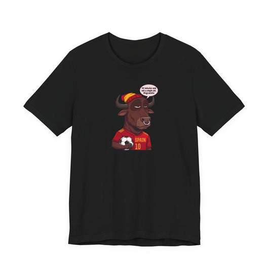 Bull Soccer Fan Tee – "I support my team with passion" Spain Jersey Design