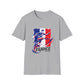 France Soccer Player Graphic T-Shirt – French Flag Football Tee (Since 2020)