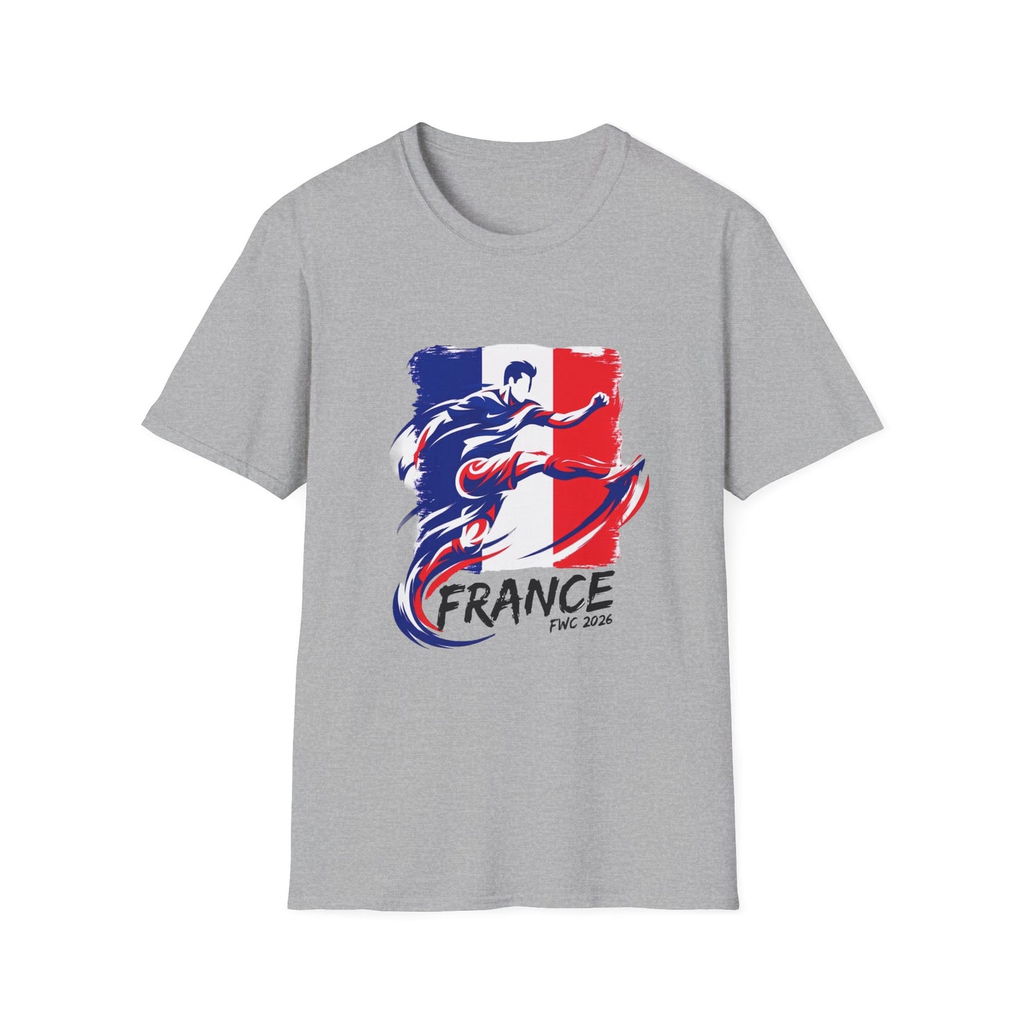France Soccer Player Graphic T-Shirt – French Flag Football Tee (Since 2020)