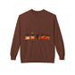 Halloween Black Cat Crewneck Sweatshirt — Cute Cats in Pumpkins Design