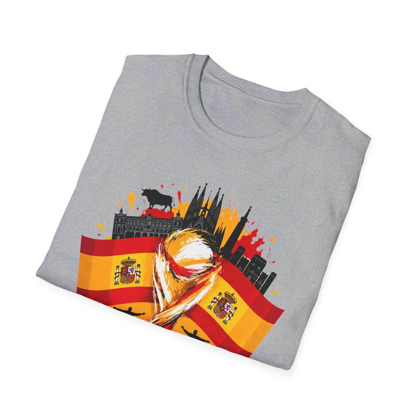 Spain 2026 World Cup T-Shirt – Spanish Flag & Trophy Soccer Fan Tee