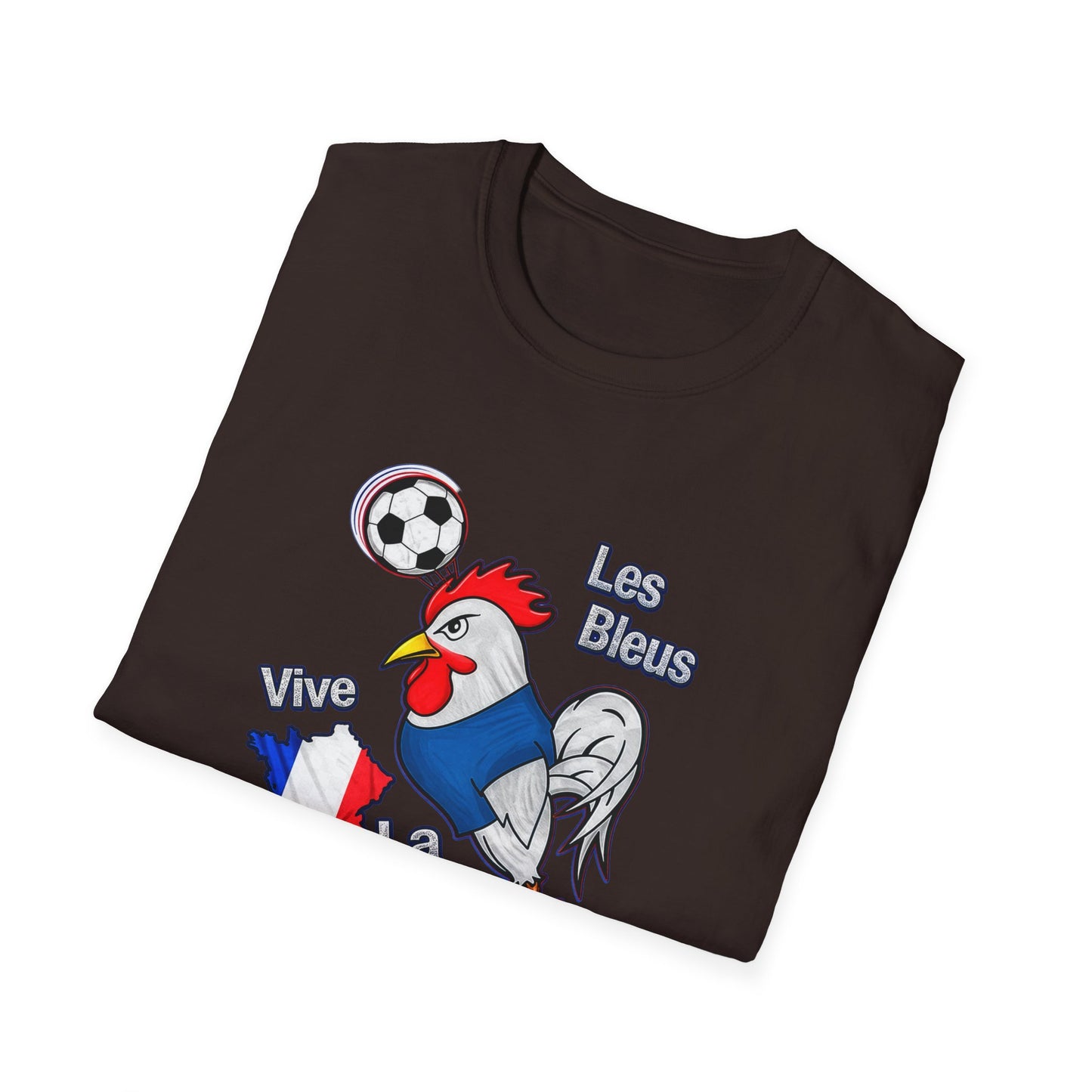 France Soccer T-Shirt – "Vive France" Les Bleus Rooster Football Tee