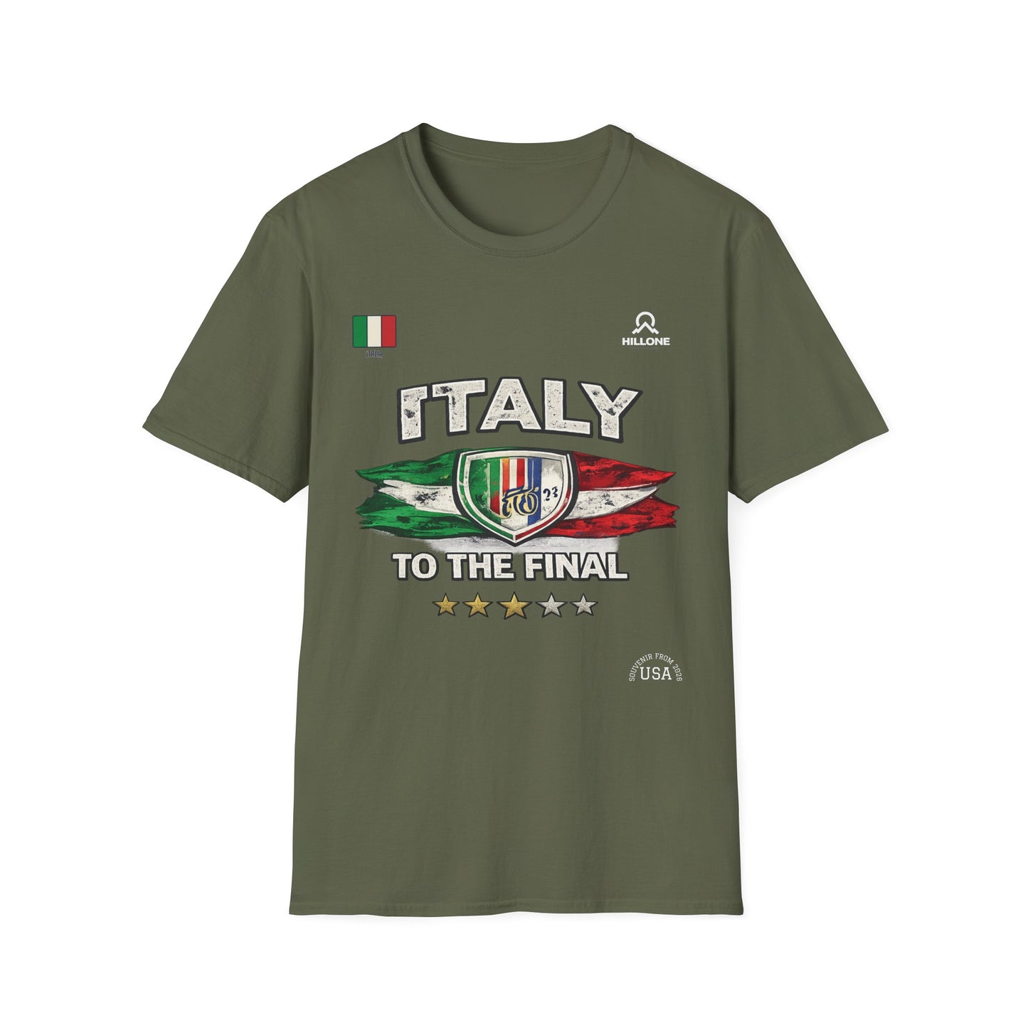 Italy To The Final T‑Shirt – Italian Flag Soccer Fan Tee