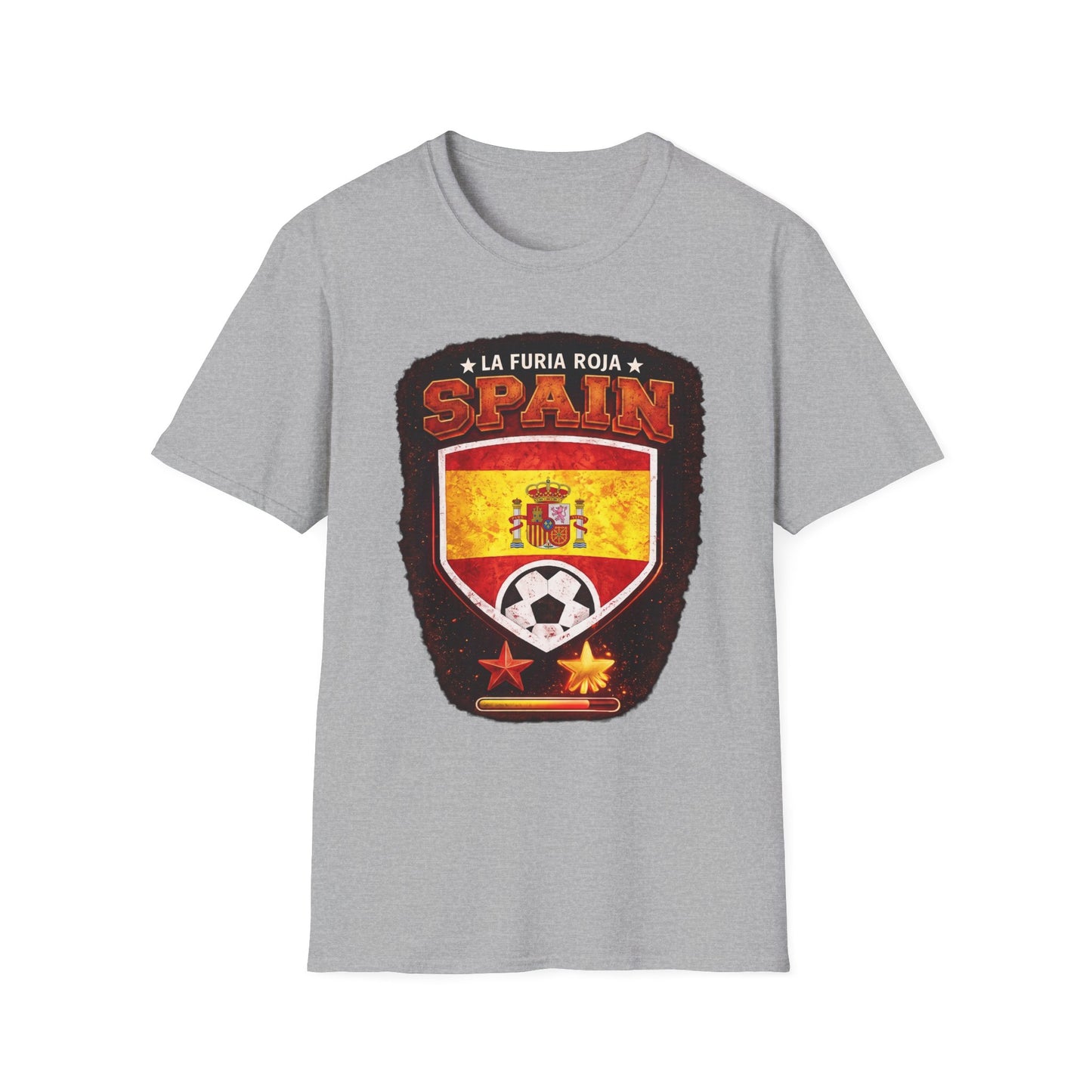 Spain Soccer Crest T-Shirt – "La Furia Roja" Football Jersey Tee