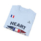 Heart to the Final T-Shirt — French Flag Soccer Fan Tee