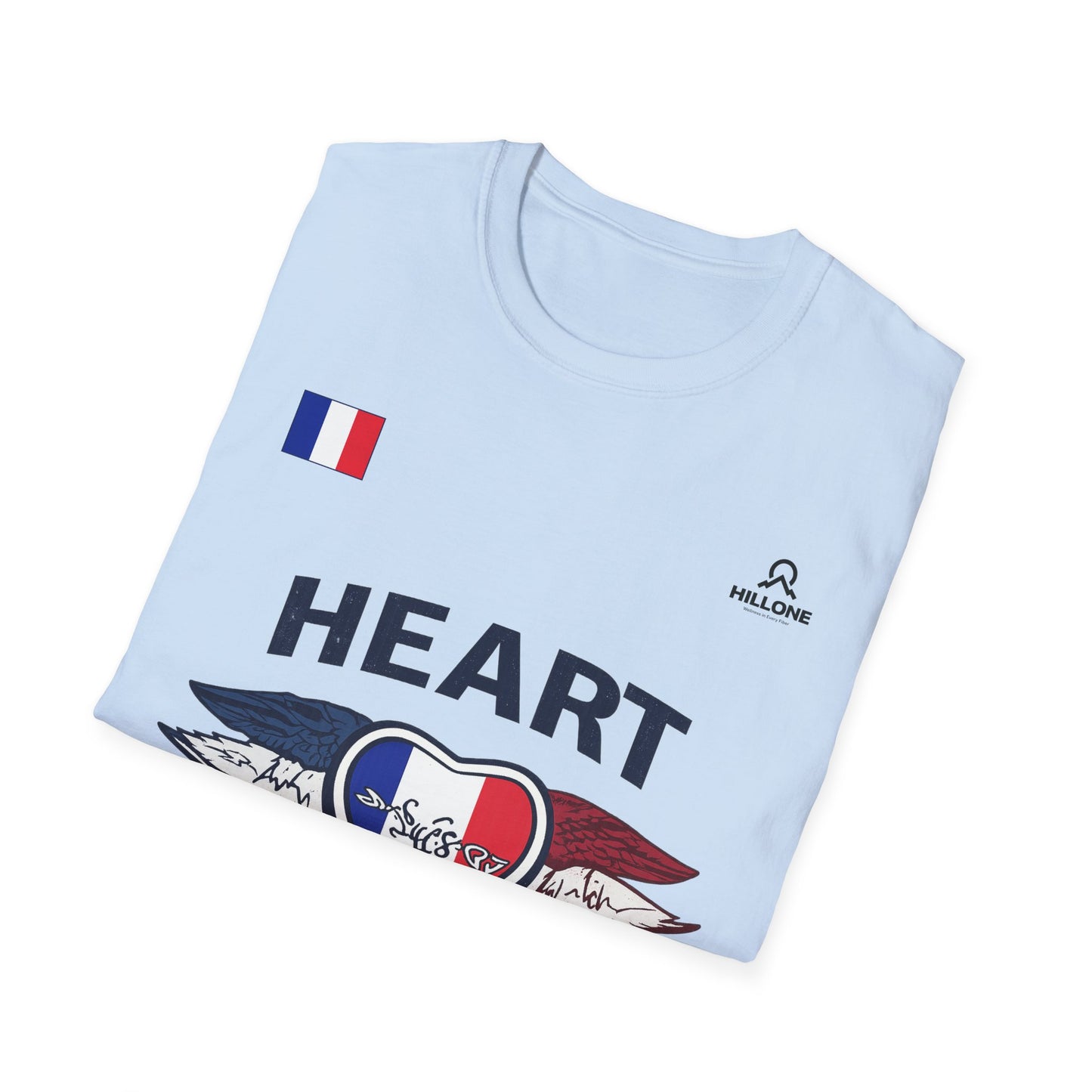 Heart to the Final T-Shirt — French Flag Soccer Fan Tee