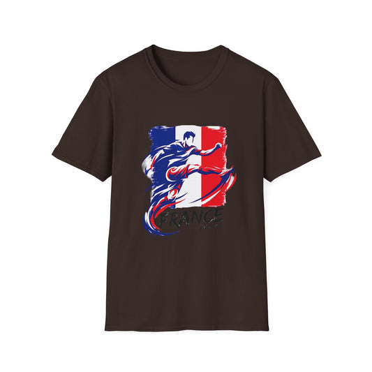 France Soccer Player Graphic T-Shirt – French Flag Football Tee (Since 2020)
