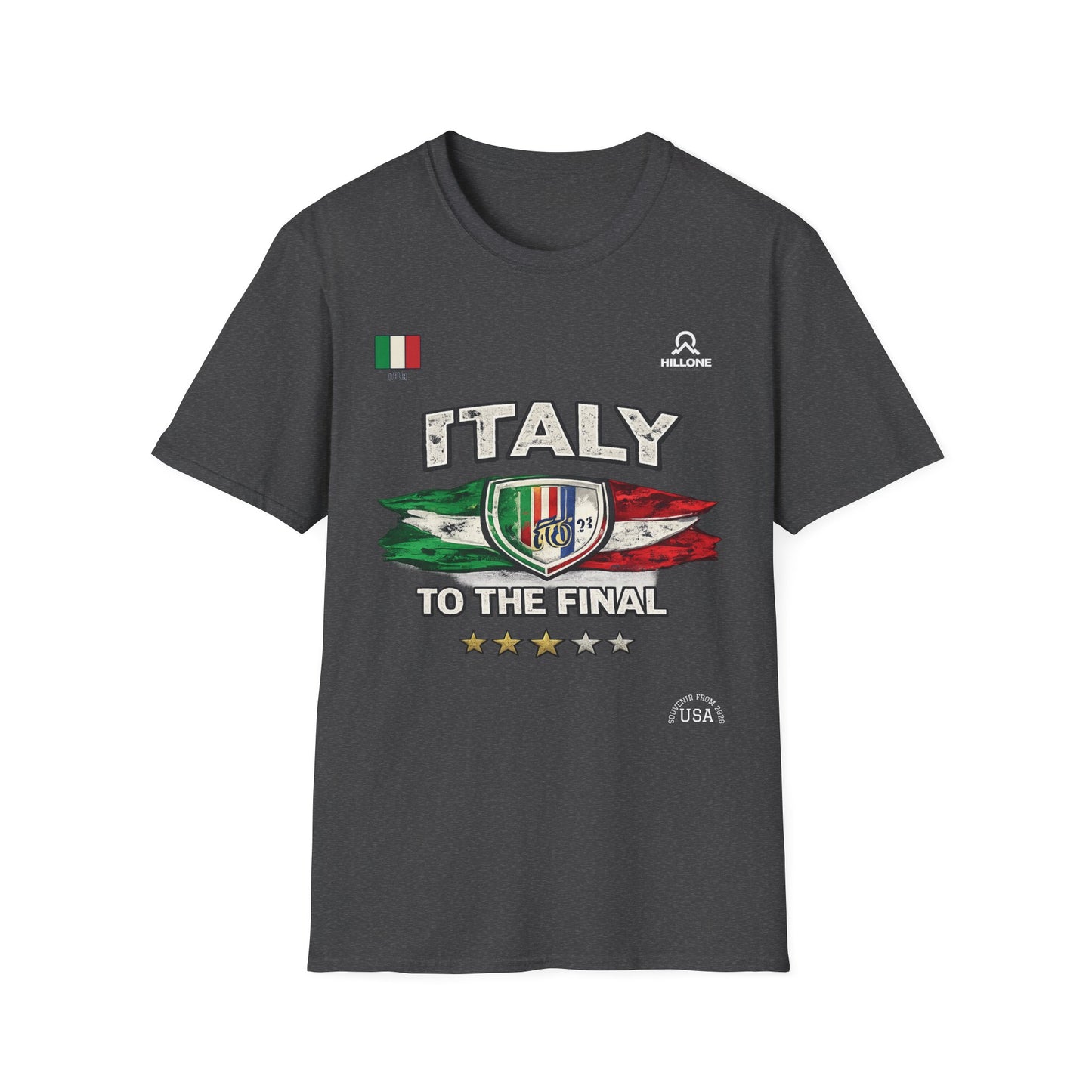 Italy To The Final T‑Shirt – Italian Flag Soccer Fan Tee