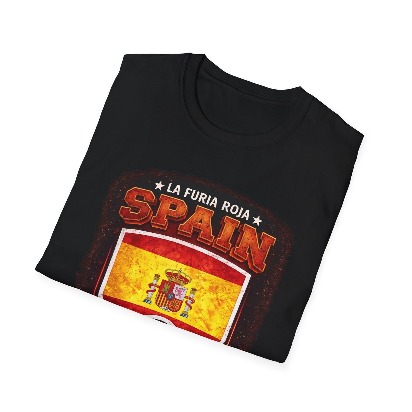 Spain Soccer Crest T-Shirt – "La Furia Roja" Football Jersey Tee