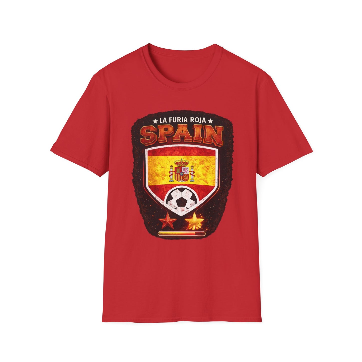 Spain Soccer Crest T-Shirt – "La Furia Roja" Football Jersey Tee