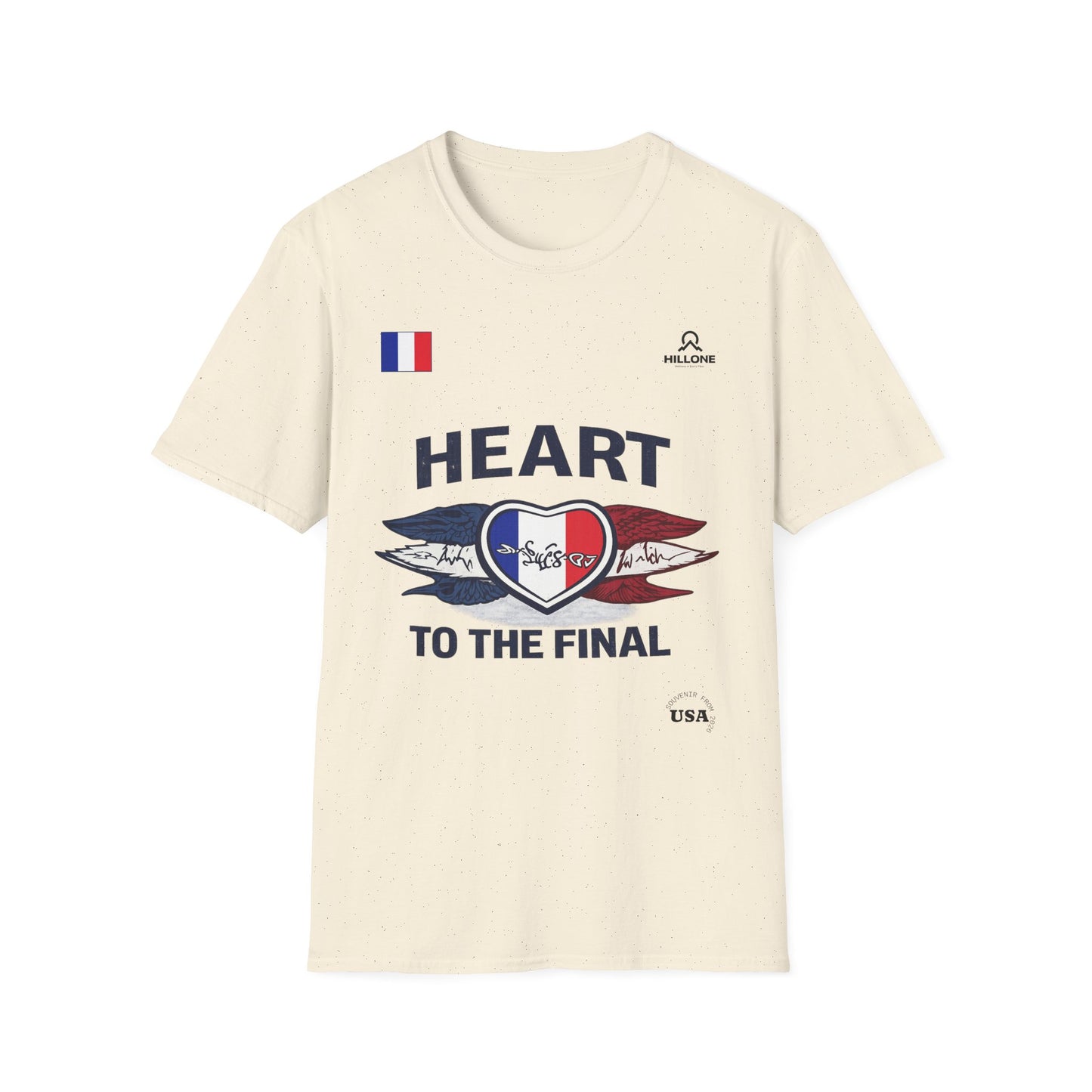 Heart to the Final T-Shirt — French Flag Soccer Fan Tee