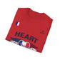 Heart to the Final T-Shirt — French Flag Soccer Fan Tee