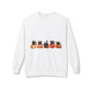 Halloween Black Cat Crewneck Sweatshirt — Cute Cats in Pumpkins Design
