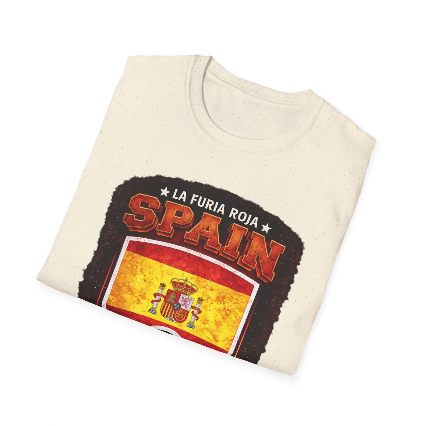 Spain Soccer Crest T-Shirt – "La Furia Roja" Football Jersey Tee