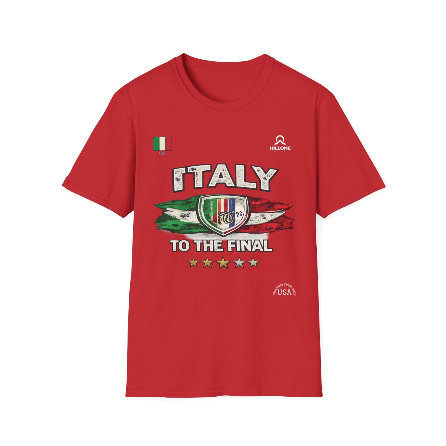 Italy To The Final T‑Shirt – Italian Flag Soccer Fan Tee