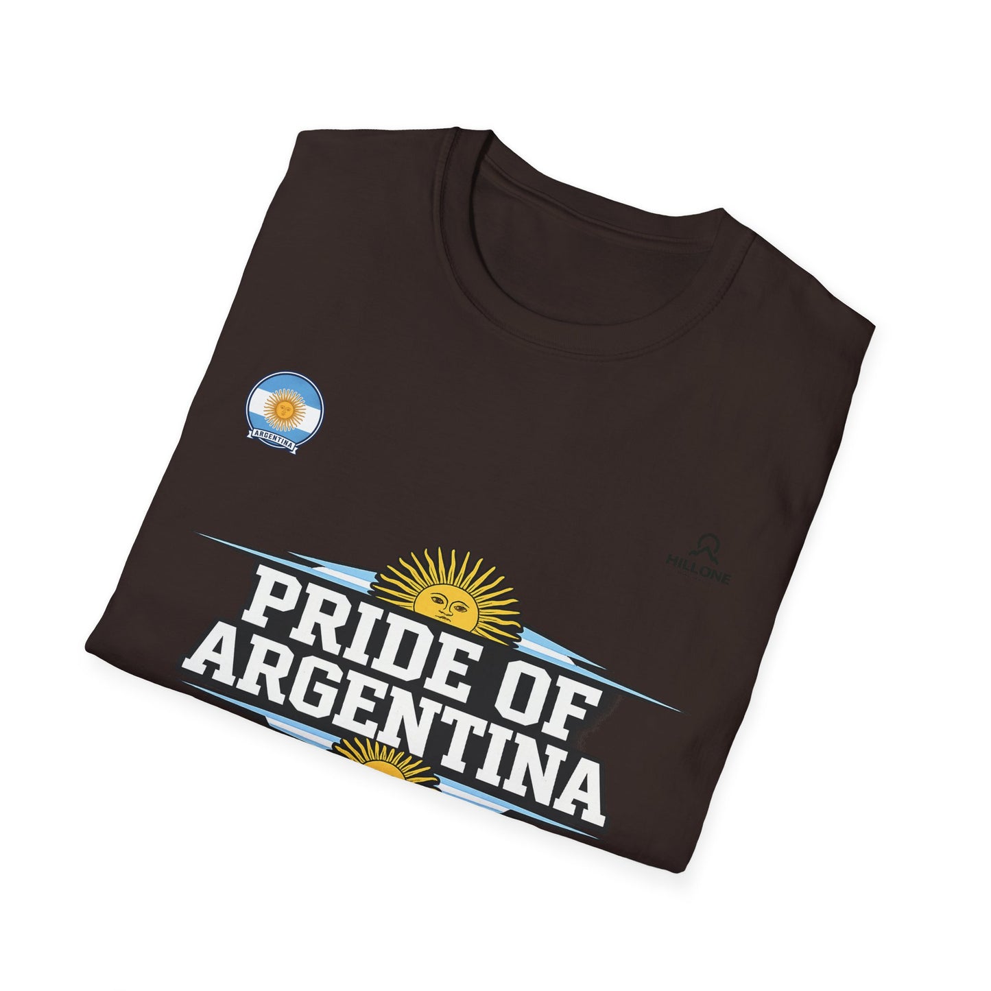 Pride of Argentina T-Shirt — Argentine Flag Sun Football Fan Tee