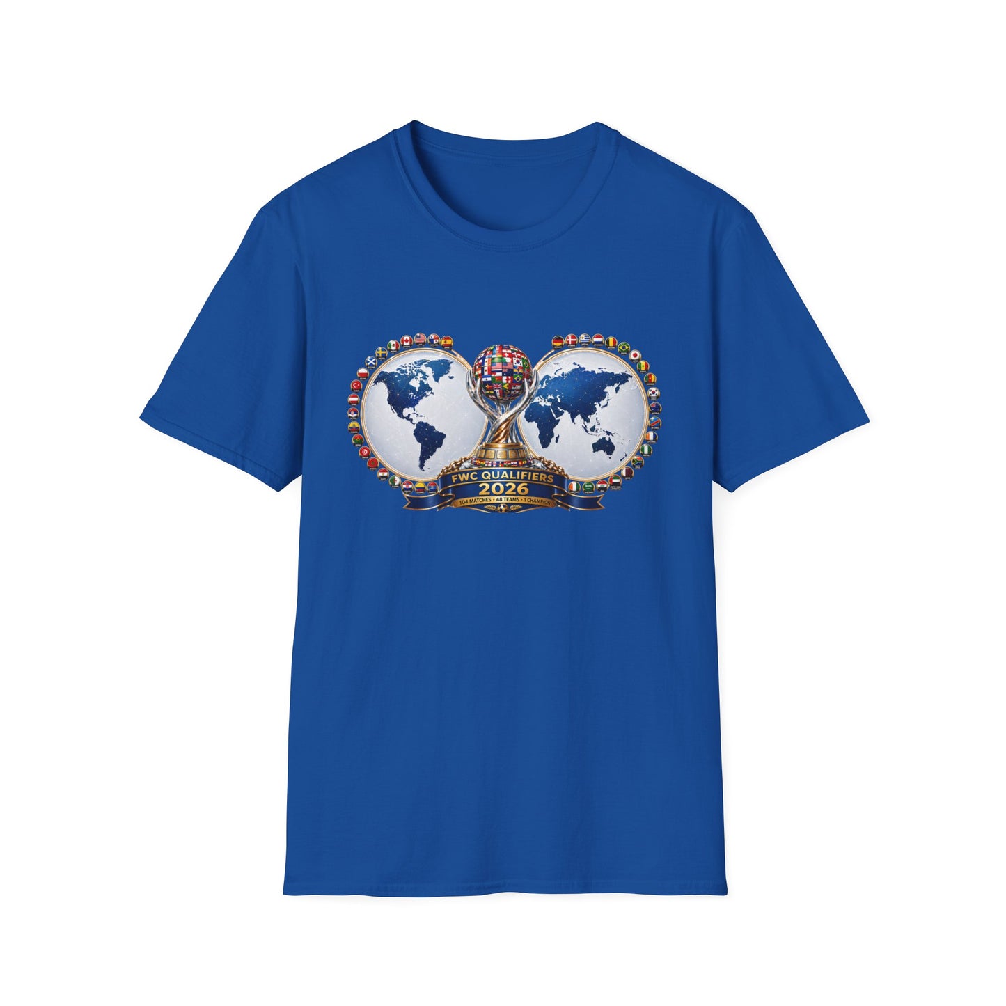World Cup 2026 Soccer Trophy T-Shirt – Global Teams Emblem
