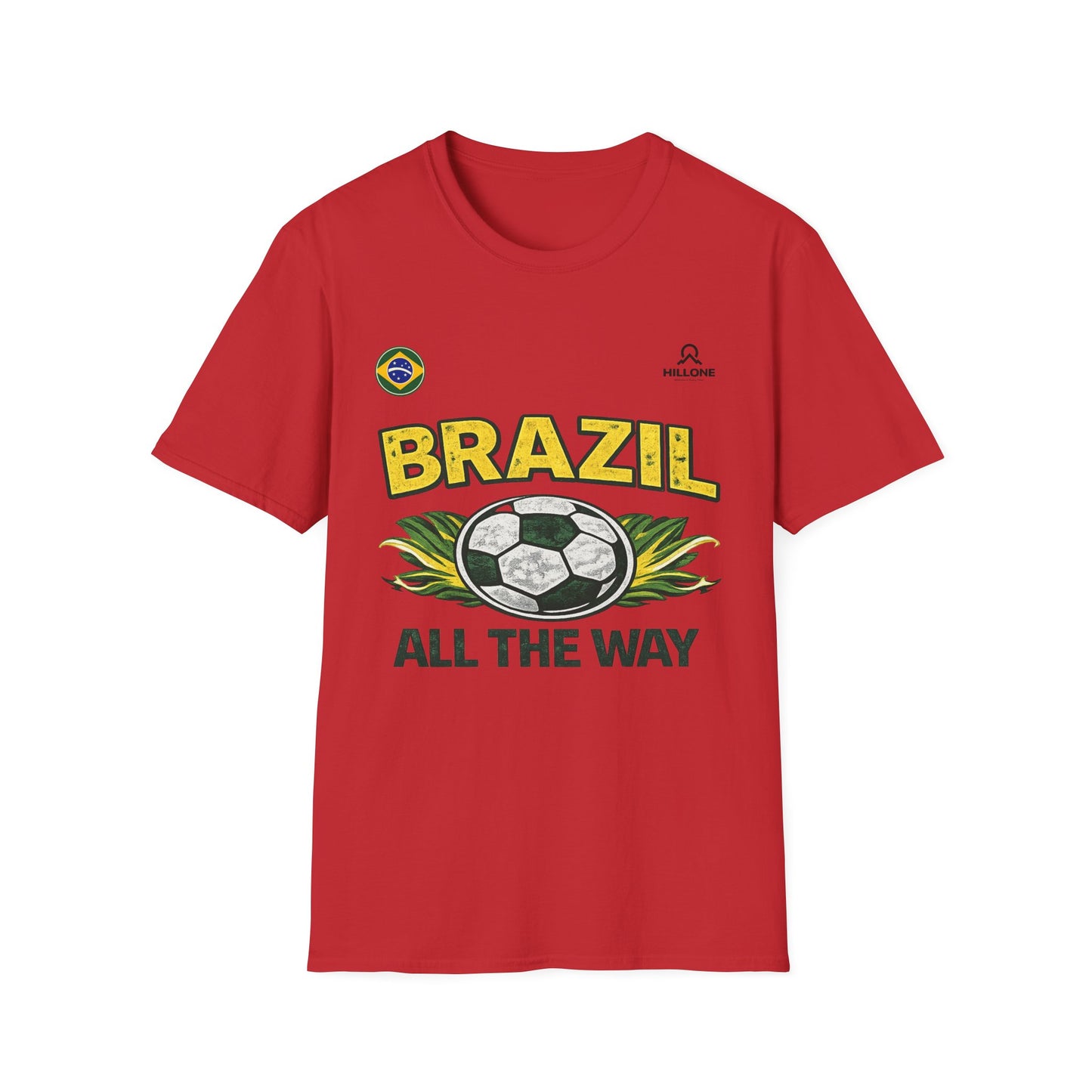 Brazil All The Way Soccer T-Shirt
