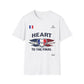 Heart to the Final T-Shirt — French Flag Soccer Fan Tee