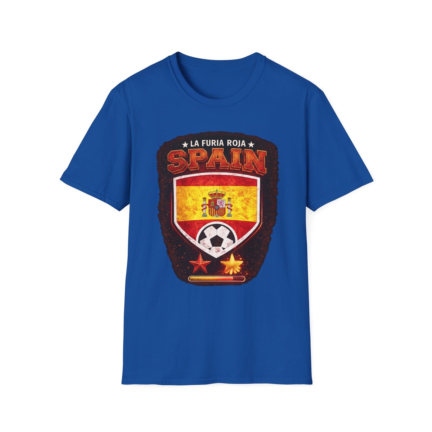 Spain Soccer Crest T-Shirt – "La Furia Roja" Football Jersey Tee