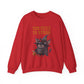 Sweatshirt — 'Too Cute to Spook' Halloween Witch Bat Crewneck