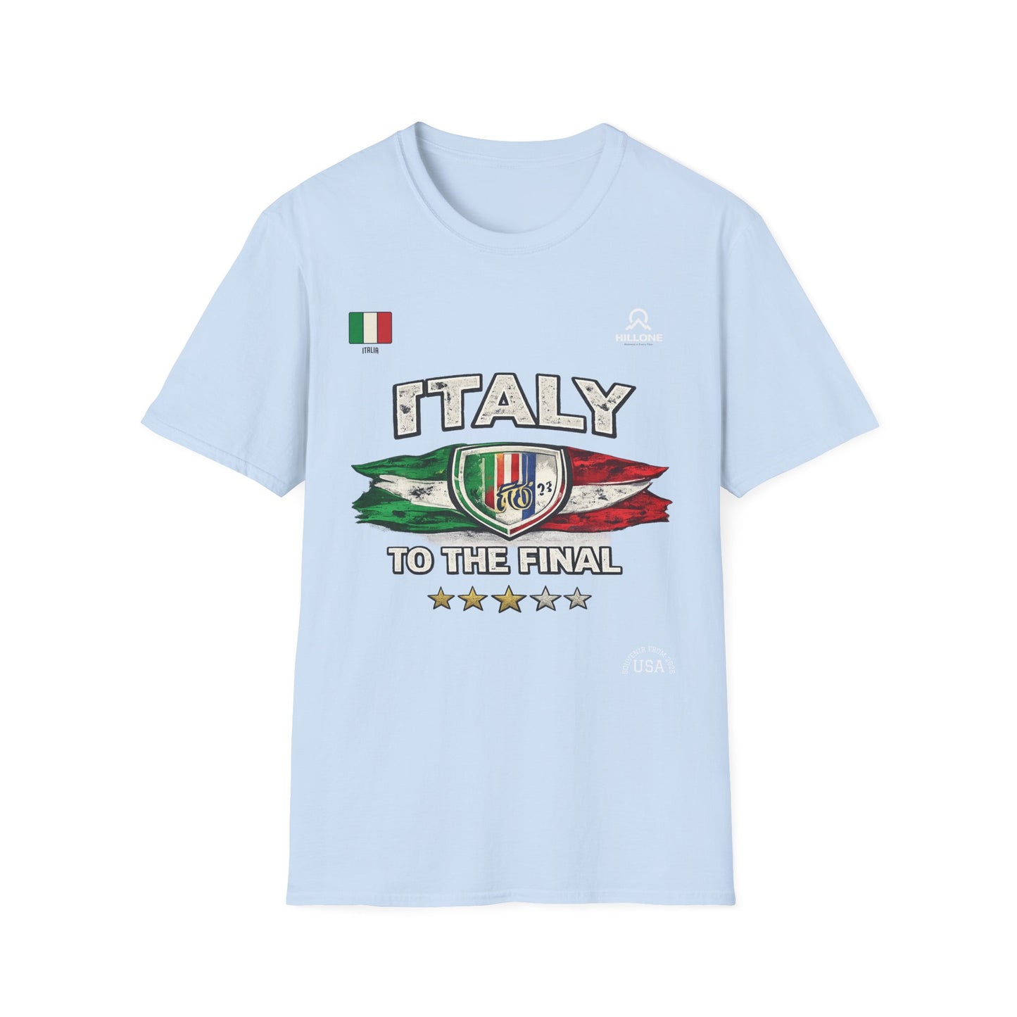 Italy To The Final T‑Shirt – Italian Flag Soccer Fan Tee