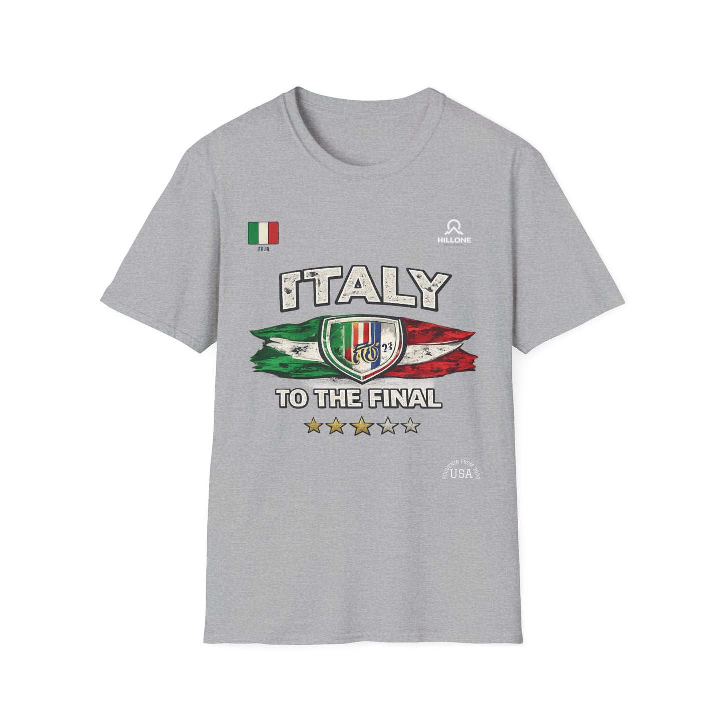 Italy To The Final T‑Shirt – Italian Flag Soccer Fan Tee