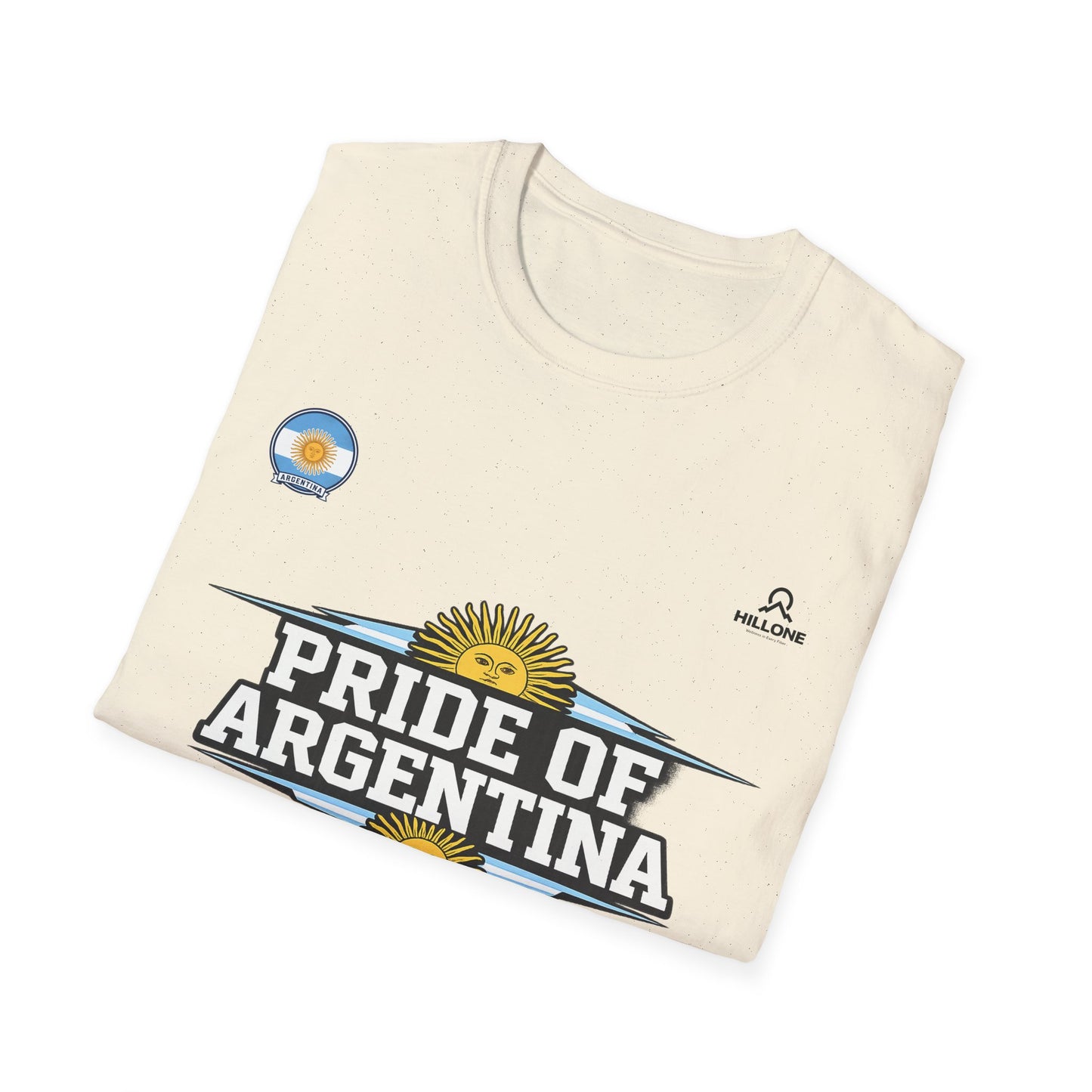 Pride of Argentina T-Shirt — Argentine Flag Sun Football Fan Tee