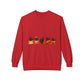Halloween Black Cat Crewneck Sweatshirt — Cute Cats in Pumpkins Design