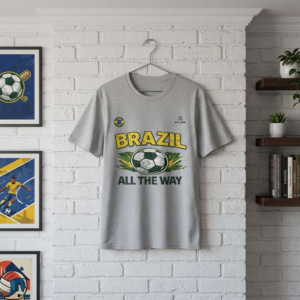 Brazil All The Way Soccer T-Shirt