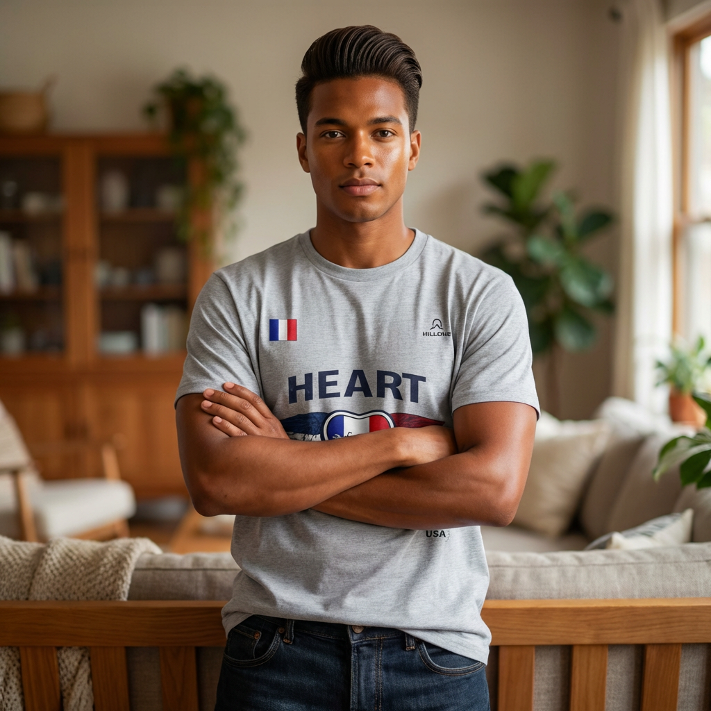 Heart to the Final T-Shirt — French Flag Soccer Fan Tee