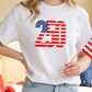 Patriotic "250" Flag Graphic T-Shirt