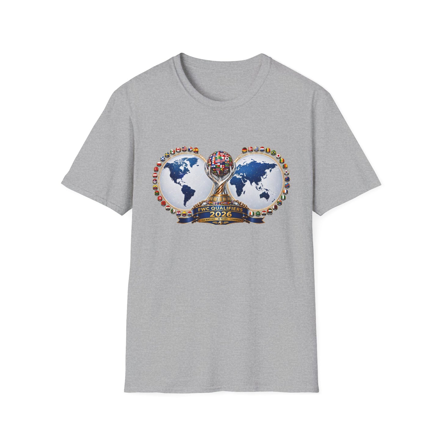 World Cup 2026 Soccer Trophy T-Shirt – Global Teams Emblem