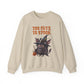 Sweatshirt — 'Too Cute to Spook' Halloween Witch Bat Crewneck