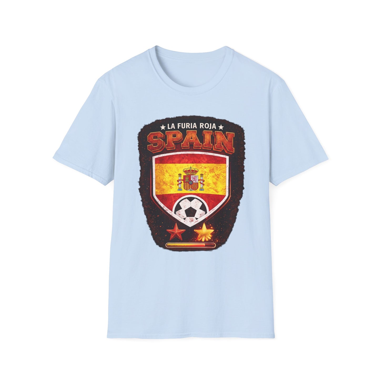 Spain Soccer Crest T-Shirt – "La Furia Roja" Football Jersey Tee