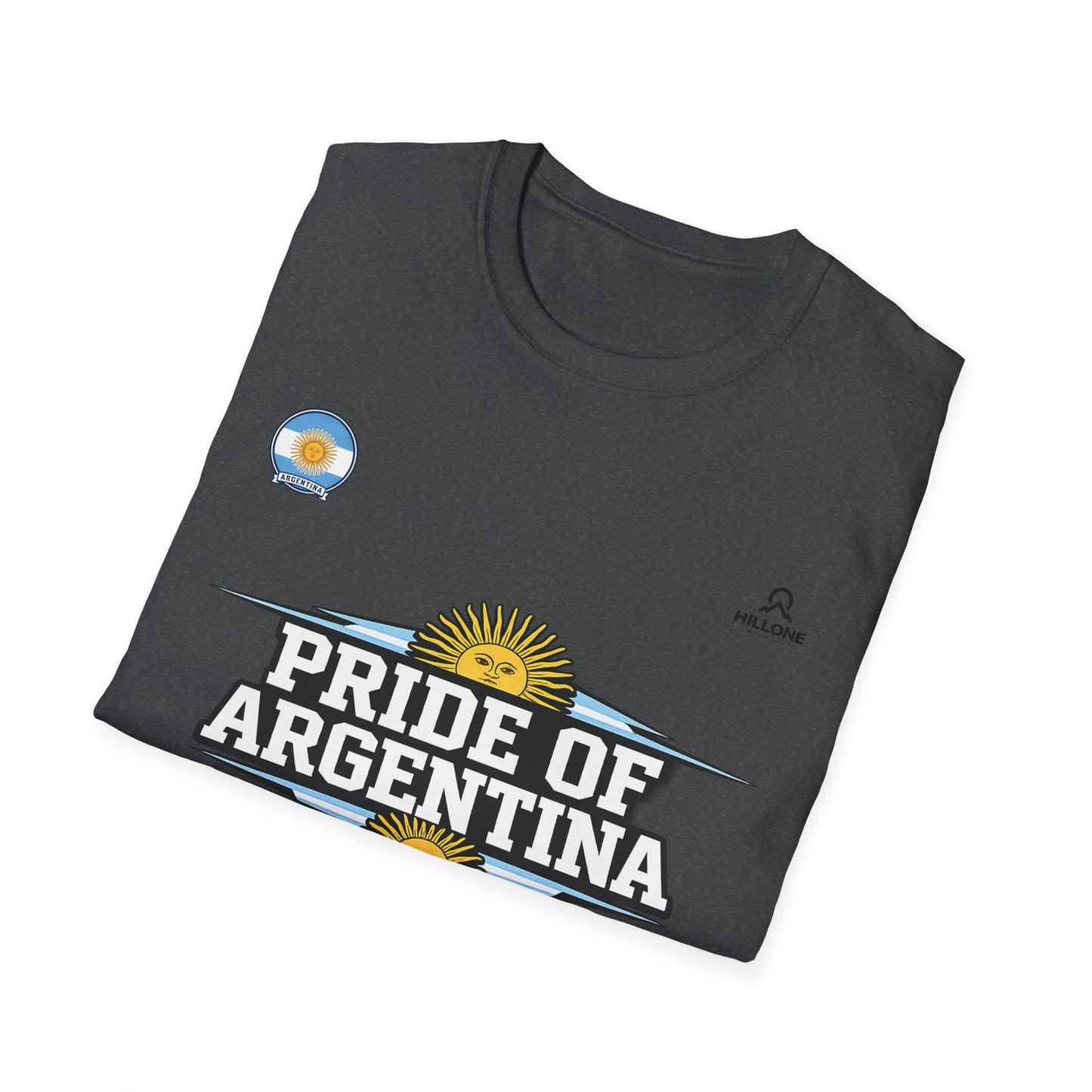 Pride of Argentina T-Shirt — Argentine Flag Sun Football Fan Tee