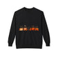 Halloween Black Cat Crewneck Sweatshirt — Cute Cats in Pumpkins Design