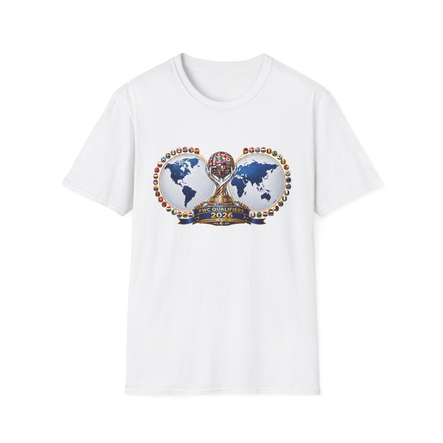 World Cup 2026 Soccer Trophy T-Shirt – Global Teams Emblem