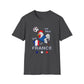 France Soccer T-Shirt – "Vive France" Les Bleus Rooster Football Tee