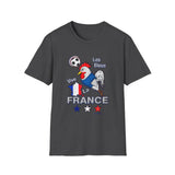 France Soccer T-Shirt – "Vive France" Les Bleus Rooster Football Tee