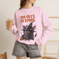 Sweatshirt — 'Too Cute to Spook' Halloween Witch Bat Crewneck
