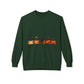 Halloween Black Cat Crewneck Sweatshirt — Cute Cats in Pumpkins Design